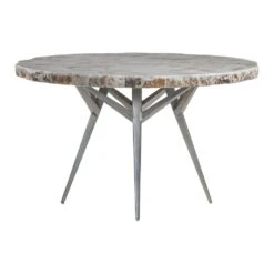Seamount Round Dining Table - Gray -France and Son Store 2306 870C STR2