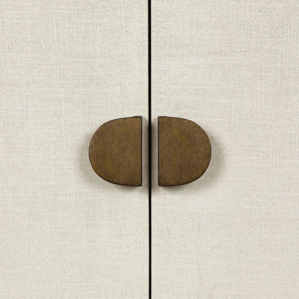 Cressida Bar Cabinet - Ivory Painted Linen 10 Cressida Bar Cabinet - Ivory Painted Linen - Image 8