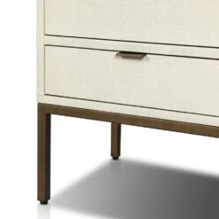Cressida Bar Cabinet - Ivory Painted Linen 29 Cressida Bar Cabinet - Ivory Painted Linen -France and Son Store 230794 003 DET 6