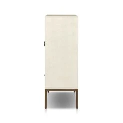 Cressida Bar Cabinet - Ivory Painted Linen 19 Cressida Bar Cabinet - Ivory Painted Linen -France and Son Store 230794 003 SID 1