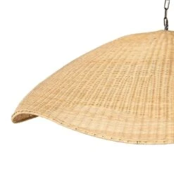 Grand Woven Rattan Pendant - Natural Rattan -France and Son Store 230938 001 DET 1