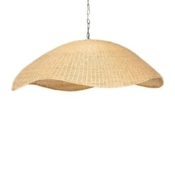 Grand Woven Rattan Pendant - Natural Rattan -France and Son Store 230938 001 DET 8