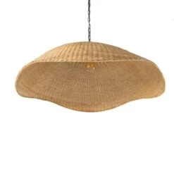 Grand Woven Rattan Pendant - Natural Rattan -France and Son Store 230938 001 DET 9