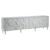 Bardo Long Media Console - White -France and Son Store 2312 908 PER