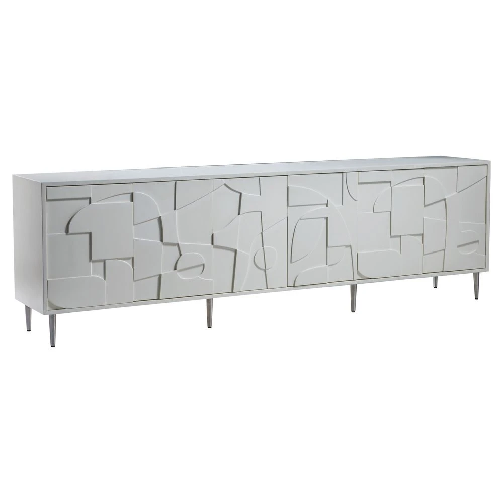 Bardo Long Media Console - White 3 Bardo Long Media Console - White