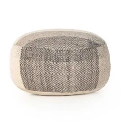 Langley Floor Cushion - Brown, Cream 20 Langley Floor Cushion - Brown, Cream -France and Son Store 231401 001 BCK 1