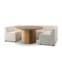 Alexander Dining Banquette, U Shape - Capri Oatmeal -France and Son Store 231701 001 PRM 2
