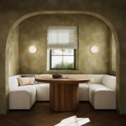 Alexander Dining Banquette, U Shape - 119.5" - Capri Oatmeal -France and Son Store 231703 001 ESS 1