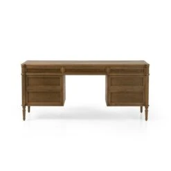 Rhett Executive Desk - Toasted Oak -France and Son Store 231890 001 BCK 1