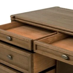 Rhett Executive Desk - Toasted Oak -France and Son Store 231890 001 DET 1