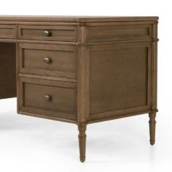 Rhett Executive Desk - Toasted Oak -France and Son Store 231890 001 DET 5