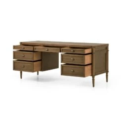 Rhett Executive Desk - Toasted Oak -France and Son Store 231890 001 OPN 1