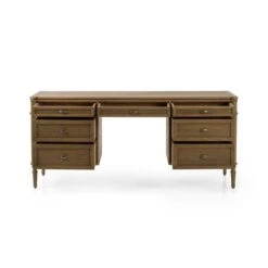 Rhett Executive Desk - Toasted Oak -France and Son Store 231890 001 OPN 2