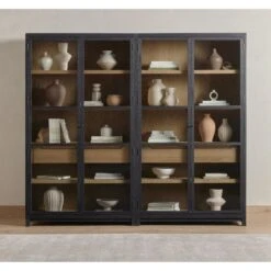 Veneto Double Cabinet - Drifted Matte Black -France and Son Store 232216 001 VIG 1