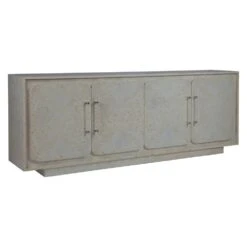 Baronet Media Console - Antiqued White