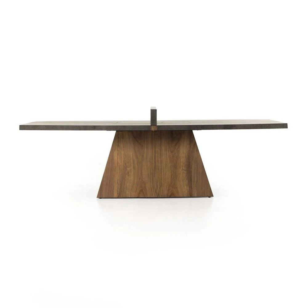 Ace Pong Table - Natural Brown Oyster Guanacaste 3 Ace Pong Table - Natural Brown Oyster Guanacaste