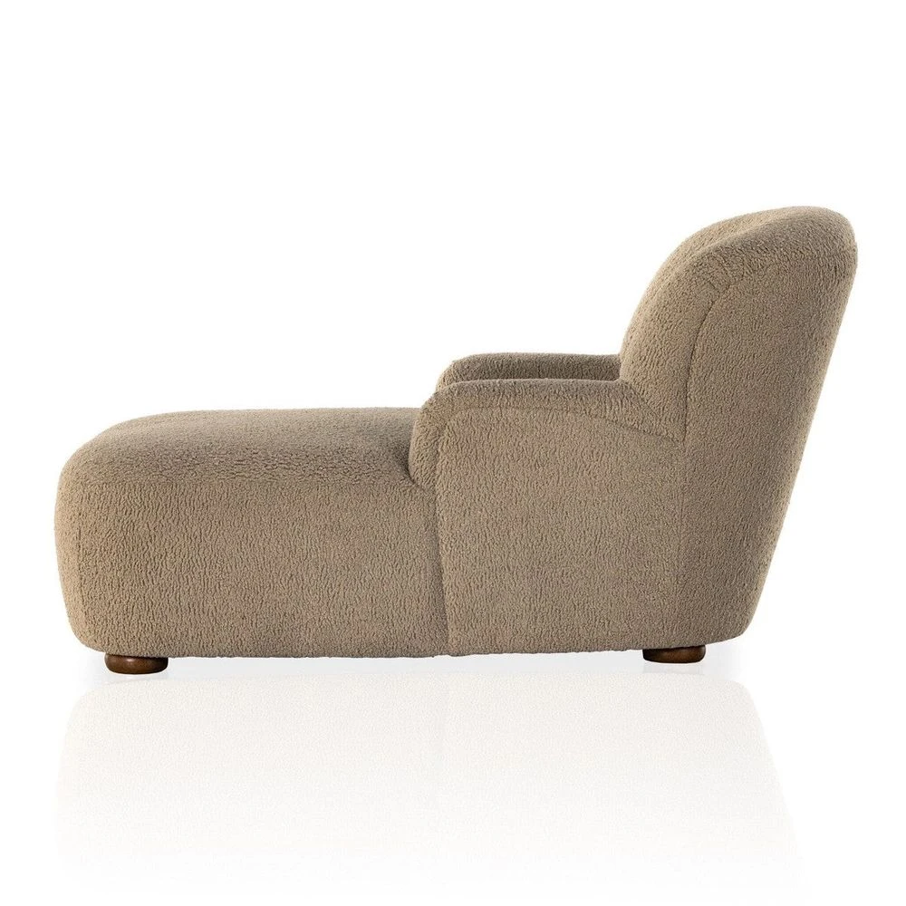 Haviland Chaise Lounge - Sheepskin Camel 3 Haviland Chaise Lounge - Sheepskin Camel