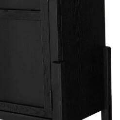 Benson Bar Cabinet - Drifted Matte Black -France and Son Store 234848 001 DET 3
