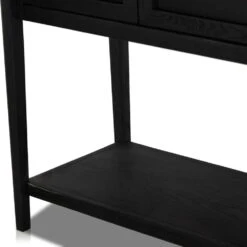 Benson Bar Cabinet - Drifted Matte Black -France and Son Store 234848 001 DET 4