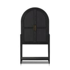 Benson Bar Cabinet - Drifted Matte Black