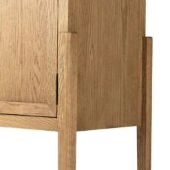 Benson Bar Cabinet - Drifted Oak Solid -France and Son Store 234848 002 DET 4