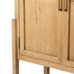 Benson Bar Cabinet - Drifted Oak Solid -France and Son Store 234848 002 DET 6