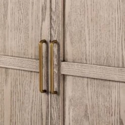 Benson Bar Cabinet - Rustic White Veneer -France and Son Store 234848 004 DET 3