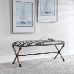 Braddock Striped Bench -France and Son Store 23527 4