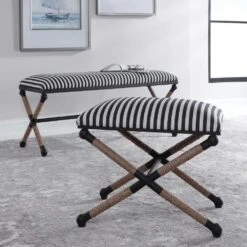 Braddock Striped Bench -France and Son Store 23527 7