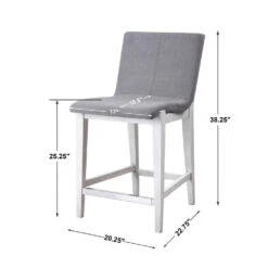 Brazos Gray Counter Stool -France and Son Store 23554 8