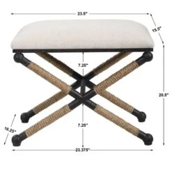 Firth Small Bench, Oatmeal -France and Son Store 23566 9