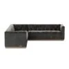 Kallum Corner Sectional - 101" Destroyed Black