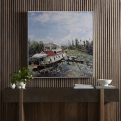 Jhelum River By Slim Aarons - 48"X48" -France and Son Store 236283 001 ESS 1