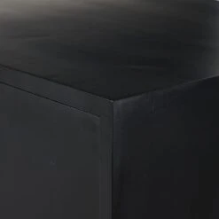 Troy Bar Cabinet - Black Wash Poplar -France and Son Store 236606 002 DET 4