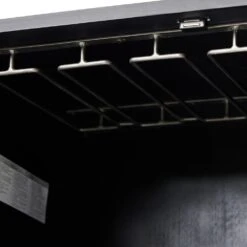 Troy Bar Cabinet - Black Wash Poplar -France and Son Store 236606 002 DET 5