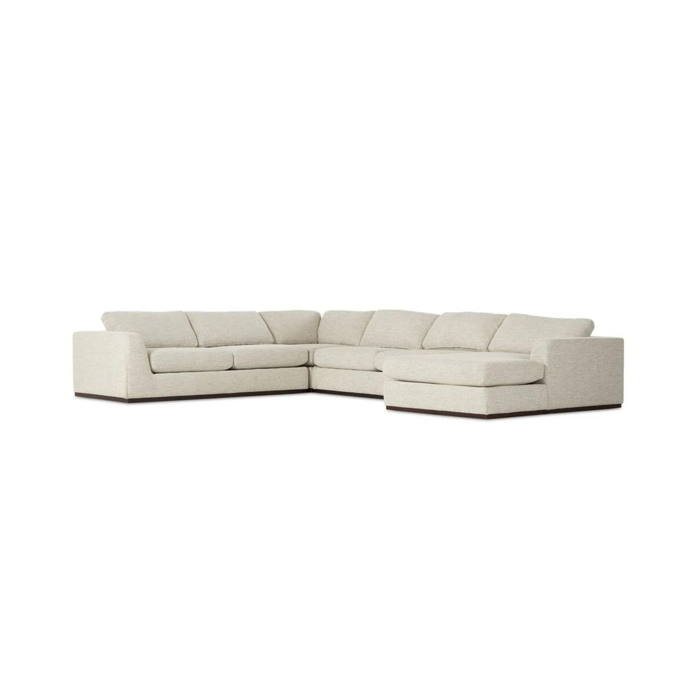 Ruger 4-Piece Sectional - Right Chaise - Merino Cotton 3 Ruger 4-Piece Sectional - Right Chaise - Merino Cotton
