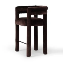 Tacoma Counter Stool - Surrey Cocoa 17 Tacoma Counter Stool - Surrey Cocoa -France and Son Store 237719 002 DET 1