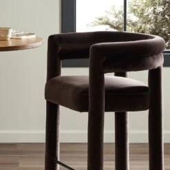 Tacoma Counter Stool - Surrey Cocoa 19 Tacoma Counter Stool - Surrey Cocoa -France and Son Store 237719 002 DET 10