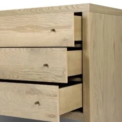 Torrington 6 Drawer Dresser - Sandy Oak Resawn -France and Son Store 238221 002 DET 1
