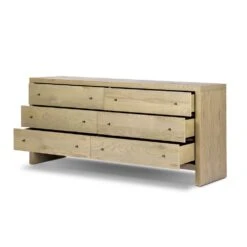 Torrington 6 Drawer Dresser - Sandy Oak Resawn -France and Son Store 238221 002 OPN 1