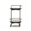 Voryn Bar Cart - Smoked Brown Cast Glass 1 Voryn Bar Cart - Smoked Brown Cast Glass -France and Son Store 238284 002 PRM 1