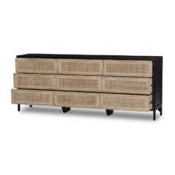 Loraine 9 Drawer Dresser - Natural Cane -France and Son Store 238478 002 OPN 1