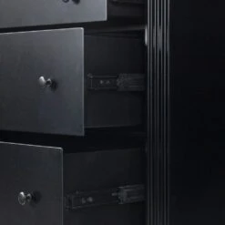 Montgomery 6 Drawer Dresser - Black -France and Son Store 238632 001 DET 7