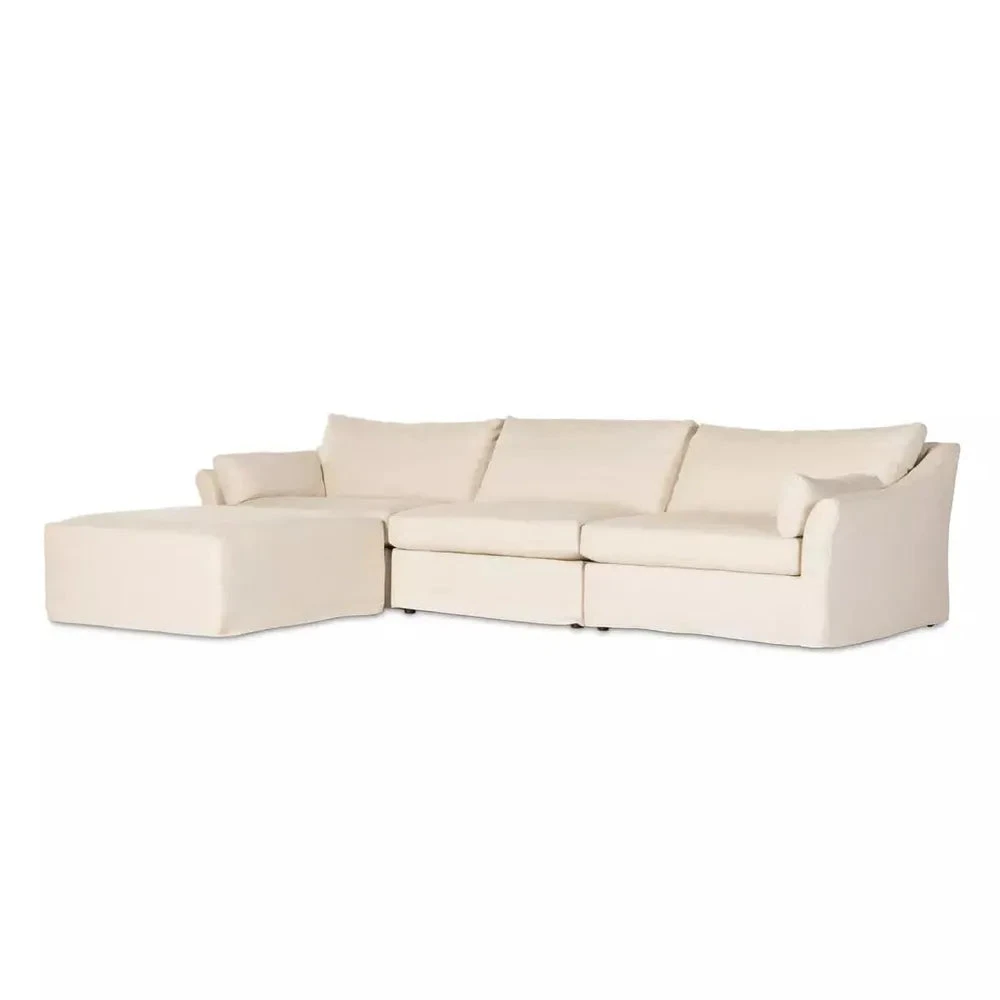 Fairview 3-Piece Slipcover Sectional W/ Ottoman 5 Fairview 3-Piece Slipcover Sectional W/ Ottoman - Image 3
