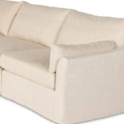Fairview 5Pc Slipcover Sectional - Evere Creme -France and Son Store 238958 001 DET 3