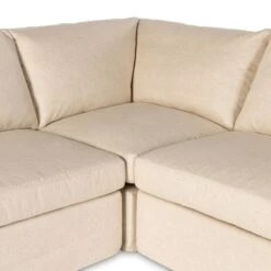 Fairview 5Pc Slipcover Sectional - Evere Creme -France and Son Store 238958 001 DET 5
