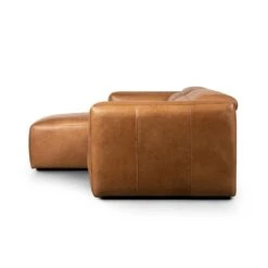 Fauna Power Recliner 3-Piece Sectional W/ Chaise - Sonoma Butterscotch - Left Chaise -France and Son Store 238963 002 SID 1