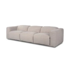 Fauna Power Recliner 3-Piece Sectional - Laken Stone -France and Son Store 238970 003 PRM 1