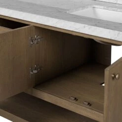 Aspen Double Vanity - Washed Natural -France and Son Store 239251 001 DET 6