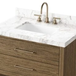 Aspen Single Vanity - Washed Natural -France and Son Store 240163 001 DET 3